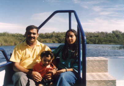 Dr. Sanjiv Gupta (Tarun's Mamaji), Anita and Saksham, Yanchep National Park, Australia, April 1994